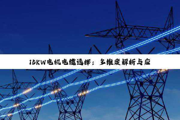 15KW电机电缆选择：多维度解析与应用指南