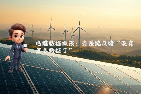 电缆数据极限：当系统反馈“没有更多数据了”